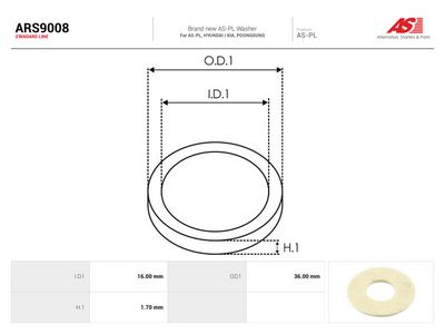 Komplet za popravak, alternator AS-PL AS ARS9008