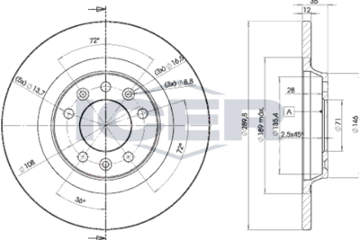 спирачен диск ICER 78BD4609-2