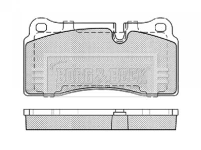 BORG & BECK BBP2439 Тормозные колодки и сигнализаторы  для AUDI Q7 (Ауди Q7)