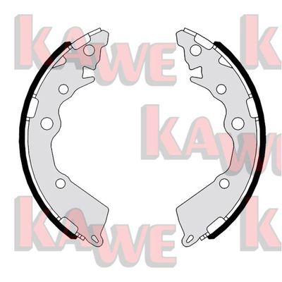 Комплект тормозных колодок KAWE 01167 для KIA PICANTO