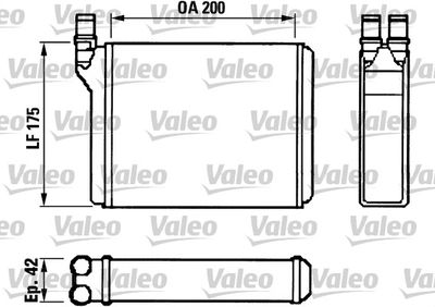 VALEO 812022 Радіатор пічки для ALFA ROMEO (Альфа-ромео)