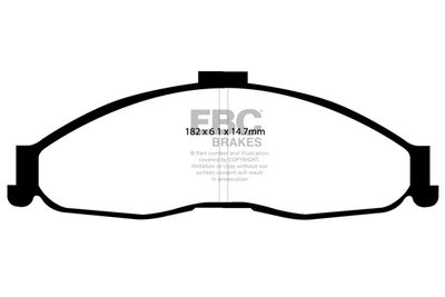 Комплект тормозных колодок, дисковый тормоз EBC Brakes DP1239 для CHEVROLET CAMARO