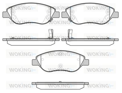 Комплект тормозных колодок, дисковый тормоз WOKING P9603.12 для FIAT TIPO
