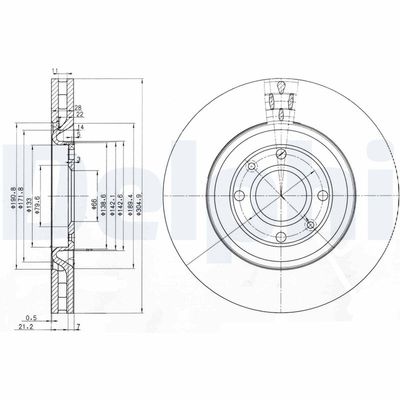 DISC FRANA DELPHI BG3529