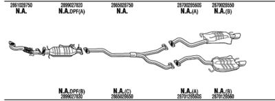 Układ wydechowy WALKER HYK020104B