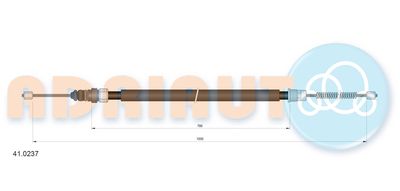 Тросик, cтояночный тормоз ADRIAUTO 41.0237 для RENAULT 20
