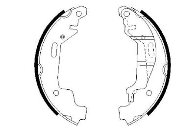 Brake Shoe Set 0 986 487 576