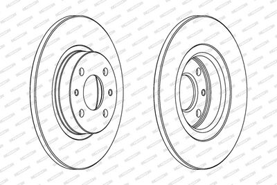 BREMSSCHEIBE FERODO DDF141C 1