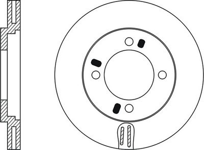FIT FR0117V Тормозные диски для HYUNDAI LANTRA II универсал (J-2) 1.9 D