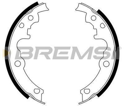 BREMSI GF4553 Тормозные колодки барабанные  для PONTIAC  (Понтиак Сунфире)