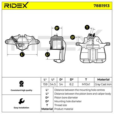 спирачен апарат RIDEX 78B1913
