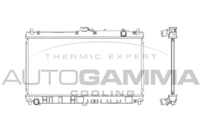 Радиатор, охлаждение двигателя AUTOGAMMA 103152 для MAZDA MX-5