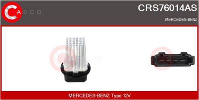 REZISTOR VENTILATOR HABITACLU CASCO CRS76014AS