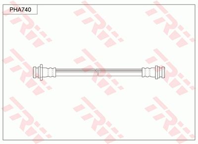 Тормозной шланг TRW PHA740 для ISUZU GEMINI