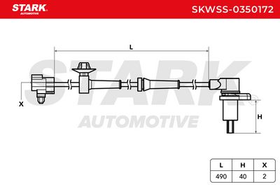 датчик, обороти на колелото STARK SKWSS-0350172