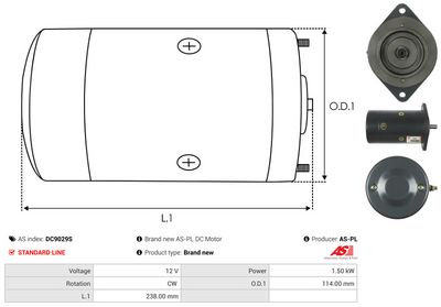 MOTOR ELECTRIC AS-PL DC9029S 3