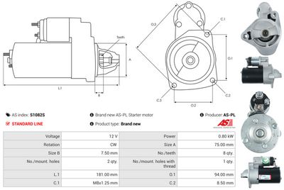 STARTER AS-PL S1082S 4