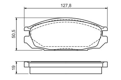 Brake Pad Set, disc brake 0 986 461 133