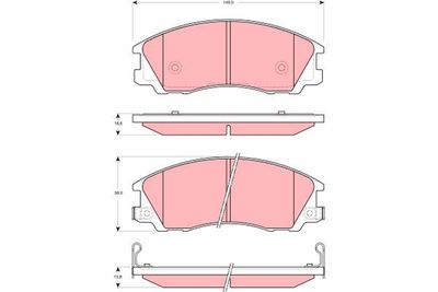 Brake Pad Set, disc brake GDB3299