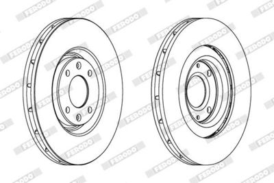 BREMSSCHEIBE FERODO DDF1065 1