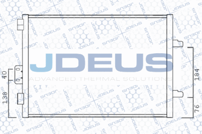 JDEUS 723M41 Радиатор кондиционера для RENAULT CLIO II (BB_, CB_) 1.5 dCi (B/CB07)
