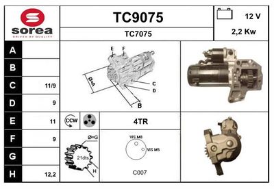 STARTER SNRA TC9075