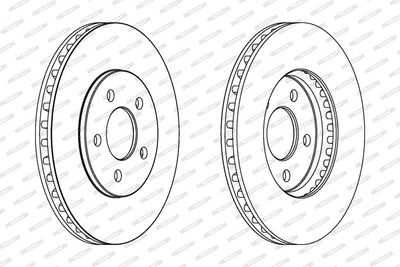 BREMSSCHEIBE FERODO DDF1407 1
