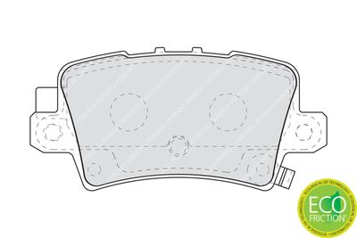 Brake Pad Set, disc brake FDB1862