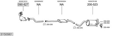 ABGASANLAGE BOSAL SYS05801