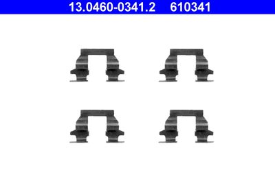 Комплектующие, колодки дискового тормоза ATE 13.0460-0341.2 для NISSAN X-TRAIL