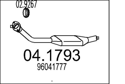 Катализатор MTS 04.1793 для CITROËN ZX