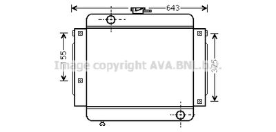 Радиатор, охлаждение двигателя AVA QUALITY COOLING MS2023 для MERCEDES-BENZ /8