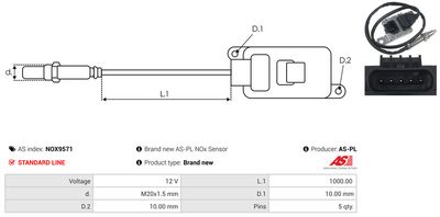 SENZOR NOX INJECTIE ADITIV AS-PL NOX9571 2