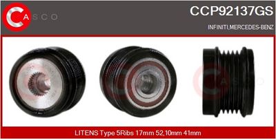 FULIE ALTERNATOR CASCO CCP92137GS