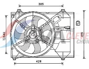 VENTILATOR RADIATOR AVA Clever Choice KA7533