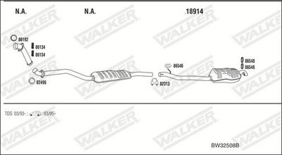 Изпускателна система WALKER BW32508B