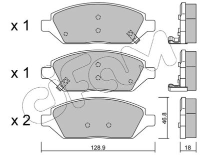 Комплект тормозных колодок, дисковый тормоз CIFAM 822-1113-0 для OPEL KARL