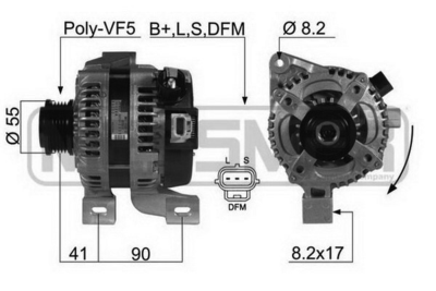 Генератор WILMINK GROUP WG2011869 для VOLVO C70