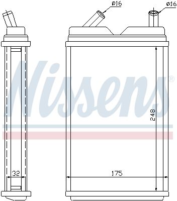 SCHIMBATOR CALDURA INCALZIRE HABITACLU NISSENS 73624 5