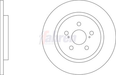 Fahren Brake Disc FBD6743