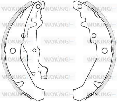 Комплект тормозных колодок WOKING Z4139.01 для FIAT ALBEA