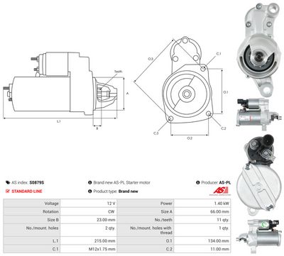 STARTER AS-PL S0879S 4