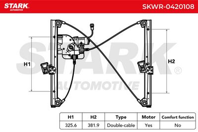 стъклоподемник STARK SKWR-0420108