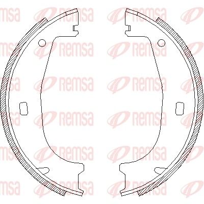 Brake Shoe, parking brake 4406.00