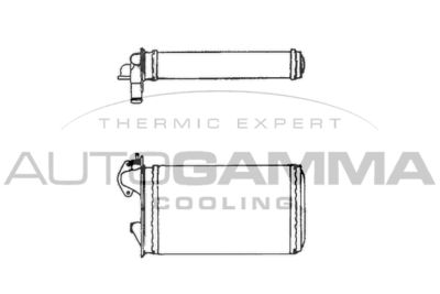 Теплообменник, отопление салона AUTOGAMMA 101673 для VW DERBY