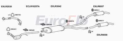 Układ wydechowy EUROFLO LRDIS27D3001A00