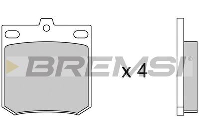 Комплект тормозных колодок, дисковый тормоз BREMSI BP2049 для MAZDA 1000
