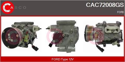 Компрессор, кондиционер CASCO CAC72008GS для FORD COURIER