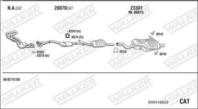 Изпускателна система WALKER BWH18823