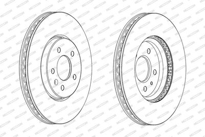 BREMSSCHEIBE FERODO DDF2191C1 1
